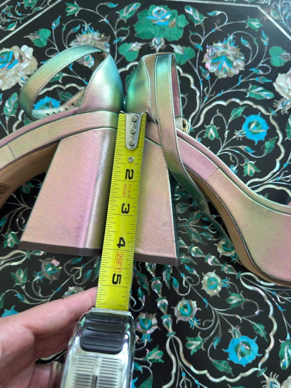 ALEXANDRE BIRMAN Vicky Metallic Knot Platform Sandals Size 37.5